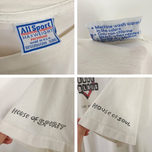 House of Blues Las Vegas Vintage Crew Neck Tee - Picture 5 of 8